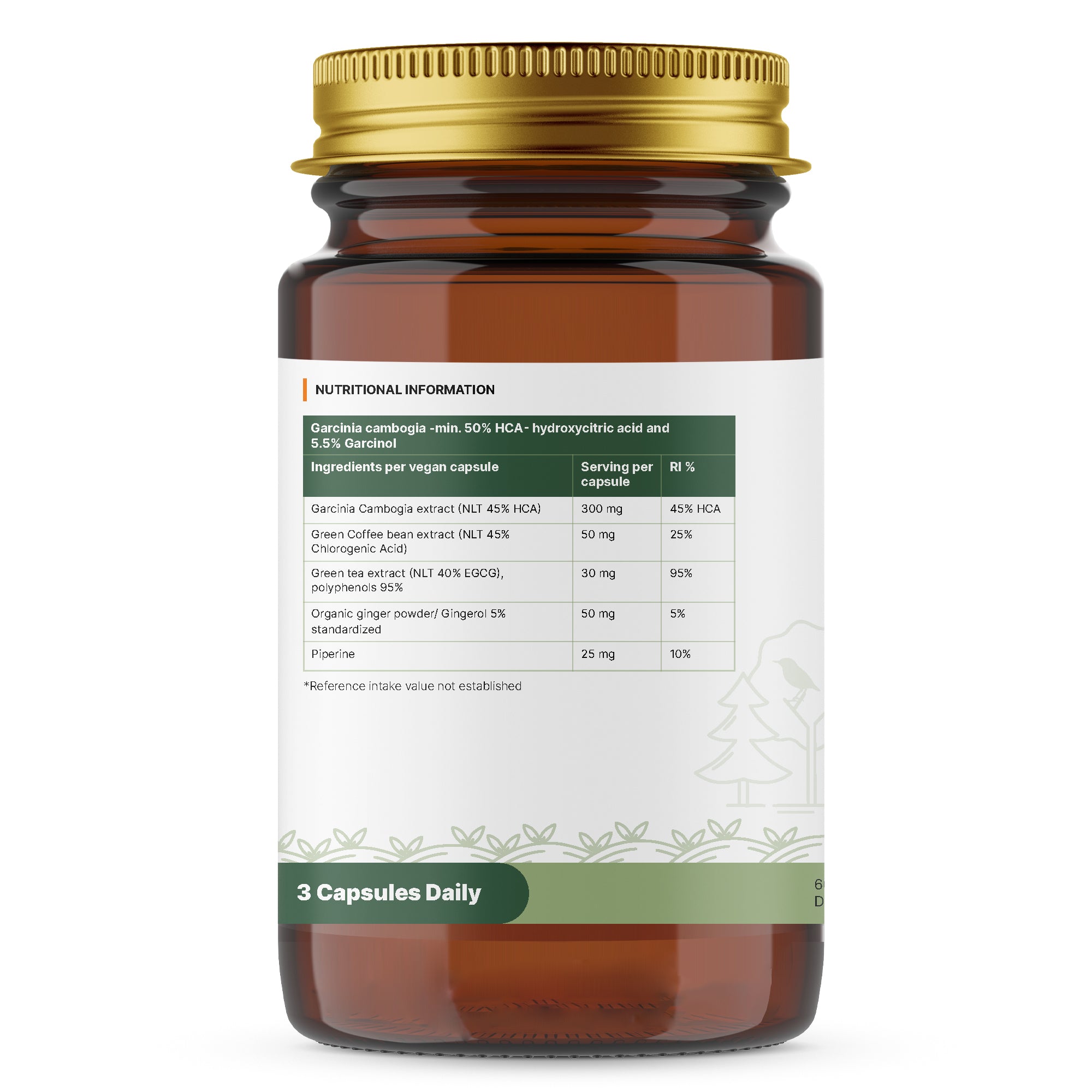 Advanced Super Garcinia Cambogia, green tea, green coffee bean extracts, dietary supplement, keto, Vegan, vegetarian HPMC capsules