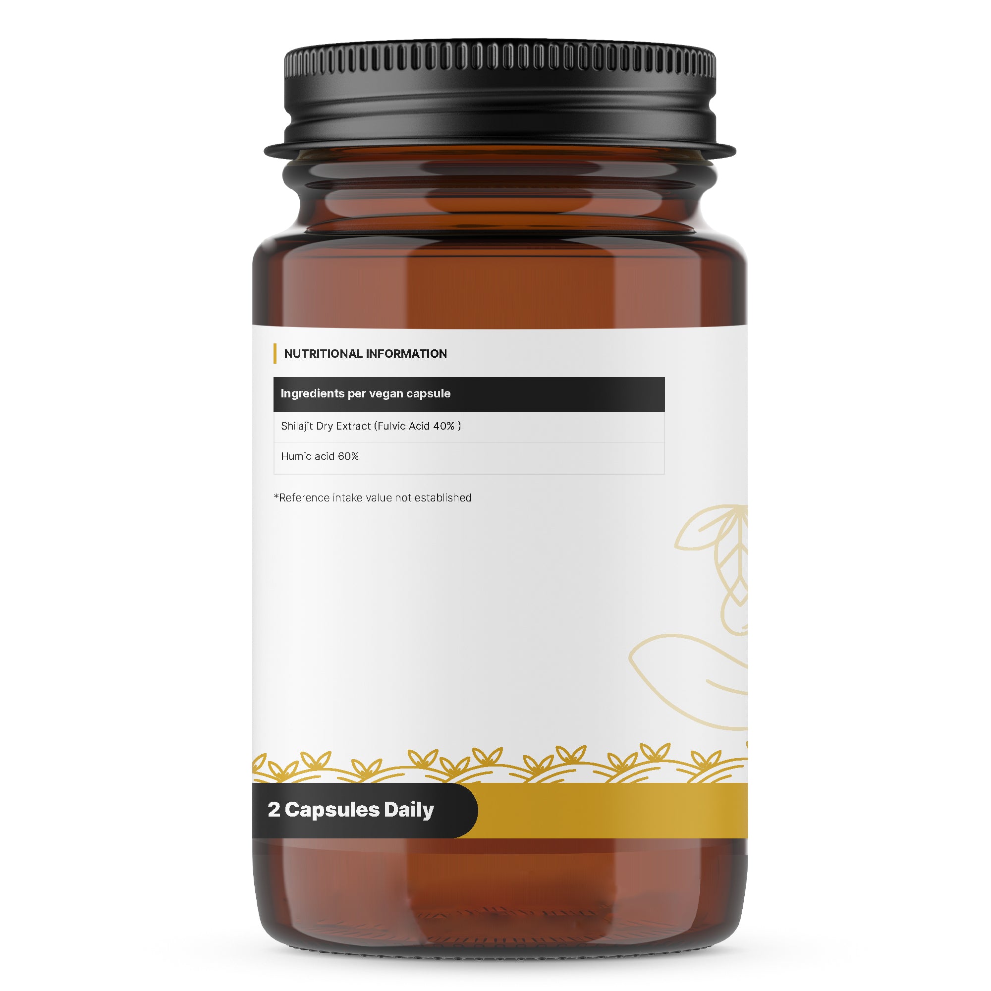 Himalayan Shilajit / Asphaltum extracts,  400mg vegetarian- vegan capsules with Fulvic Acid 40% and Humic acid 26% - dietary supplement