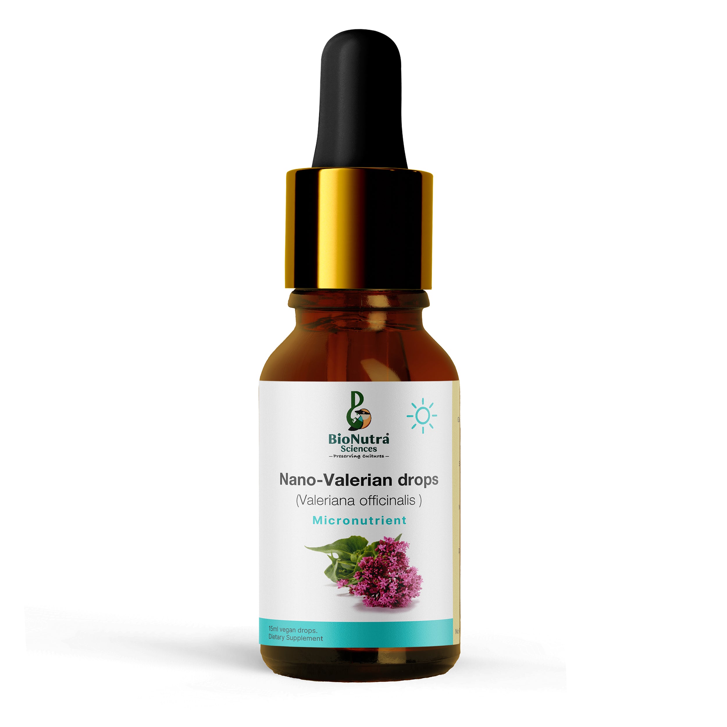 Advanced nanotech Valerian root drops (Valeriana officinalis L) high concentrate-15ml