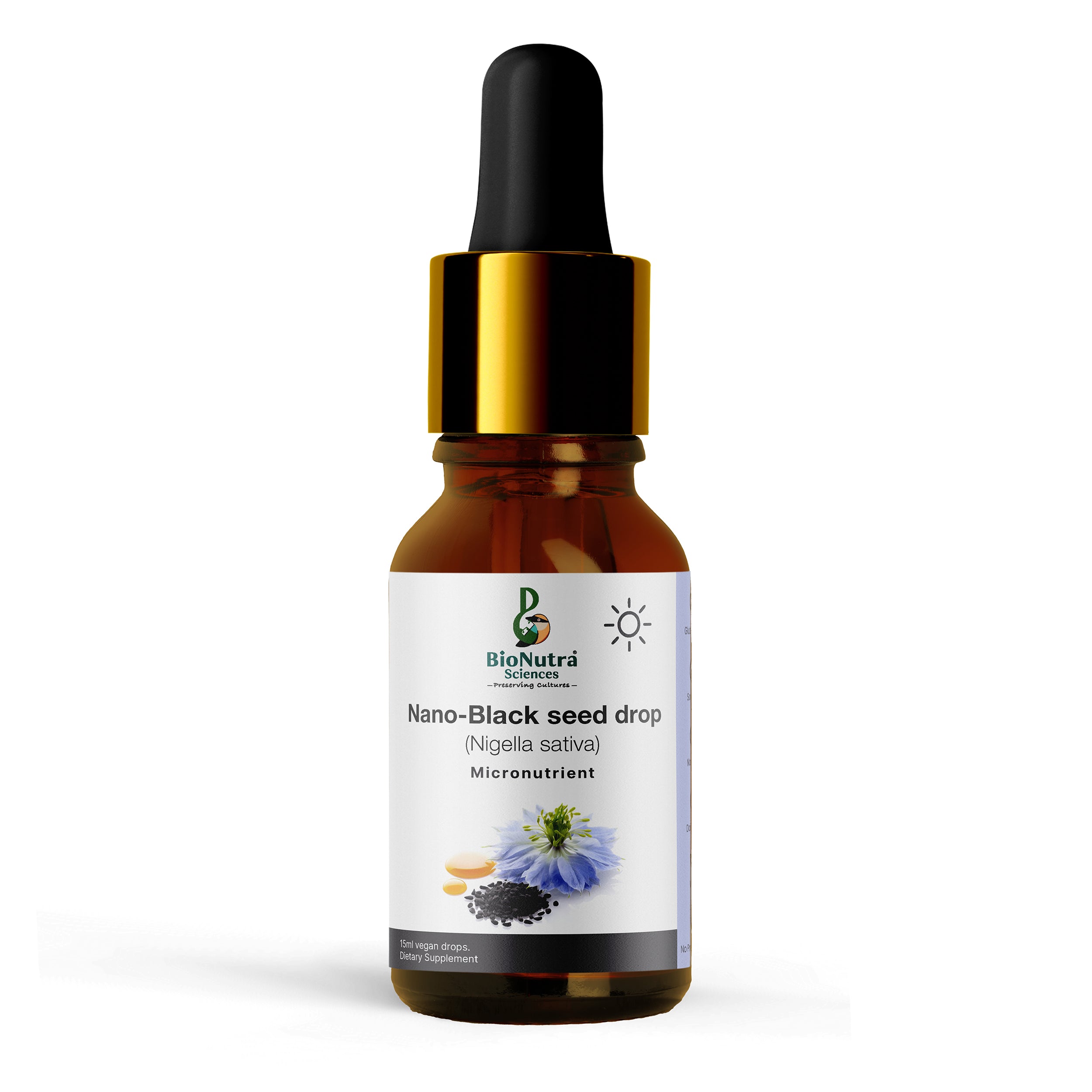 Nano Black Cumin seed drops-vegan- Vegetarian, micronutrient drops, dietary supplement