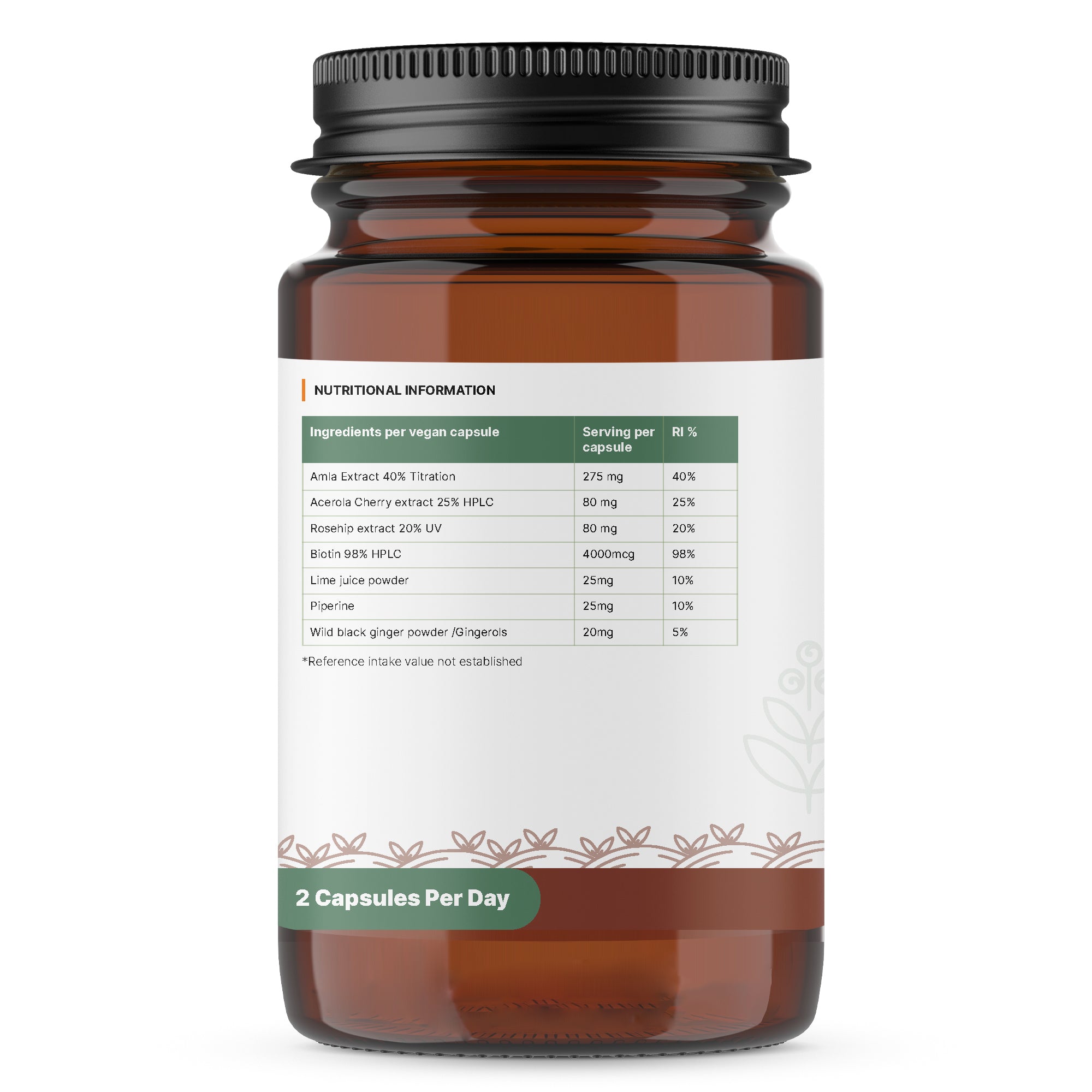 Super Amla Berry/ Indian Gooseberry with 4000mcg of Biotin vegan capsules, dietary supplement