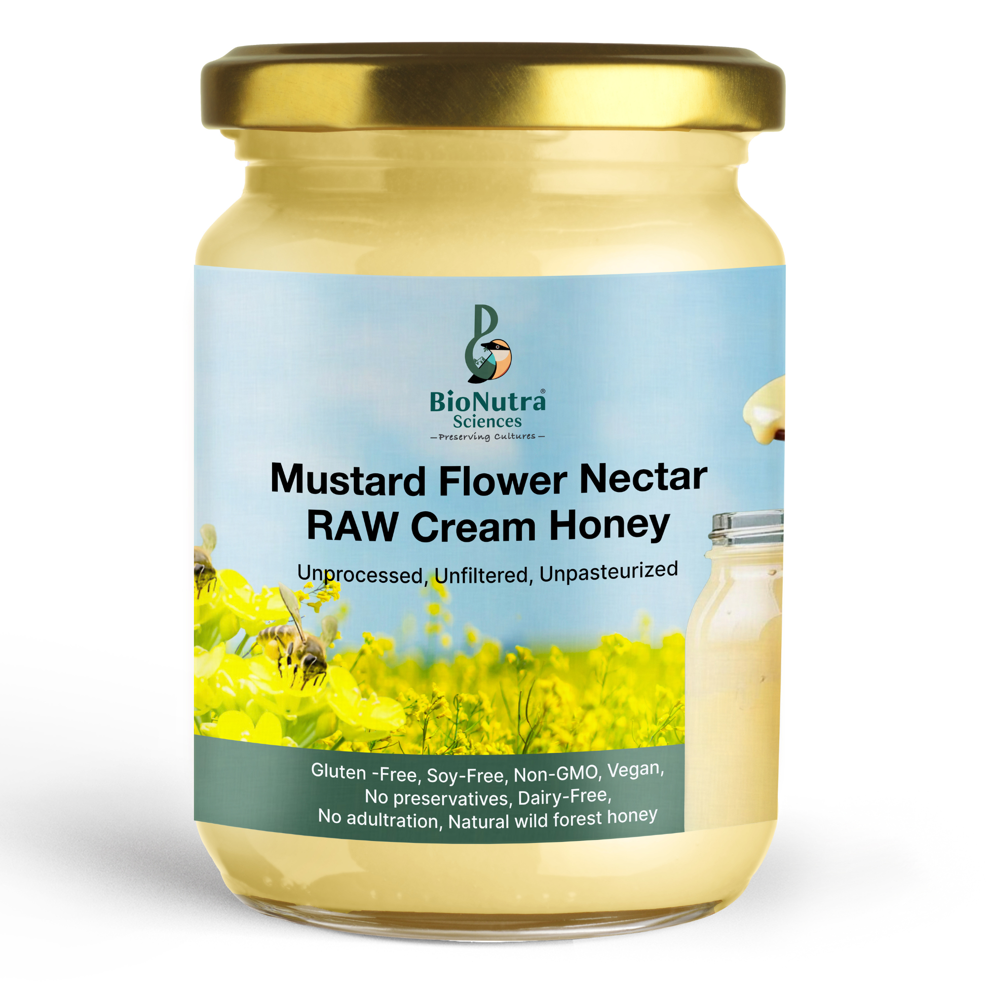 Mustard blooms nectar Cream Wild-Forest Honey