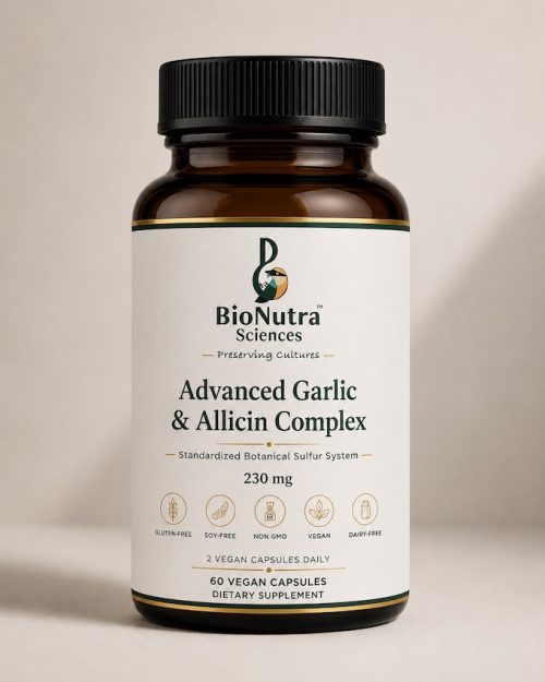 Advanced Garlic & Allicin Complex, Vegan capsules-230mg