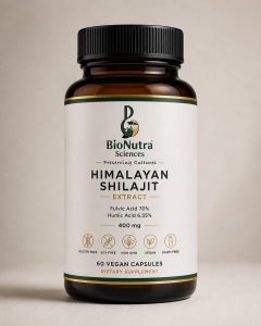 Super, Himalayan Shilajit / Asphaltum extracts, 400mg vegetarian- vegan capsules with Fulvic Acid 70% and Humic acid 6.55%-60 capsules