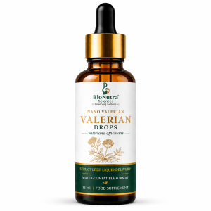 Advanced nanotech, Valerian root drops (Valeriana officinalis L) high concentrate, vitamins, nutrition, dietary/ food supplement-15ml