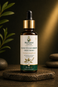 Advanced nanotech, Tulsi, Holy-Basil, mineral drops, high concentrate, Vitamins, nutrition, vegan, vegetarian friendly, 100% natural product, dietary/ food supplement, micronutrient drops, water soluble-15ml