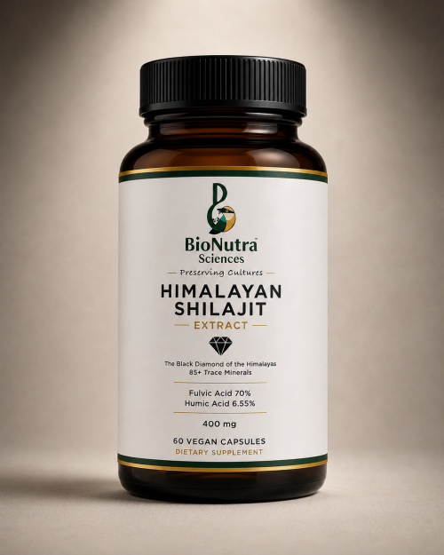 Himalayan Shilajit Strong, vegan capsules Structured trace minerals System-400mg
