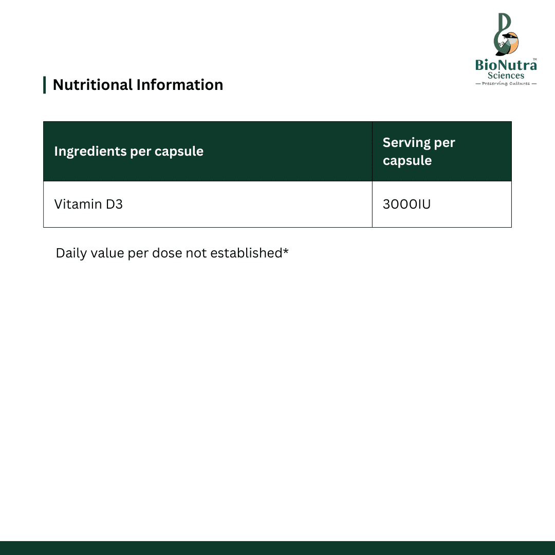 Vitamin D3-3000IU-100 softgels - Image 3