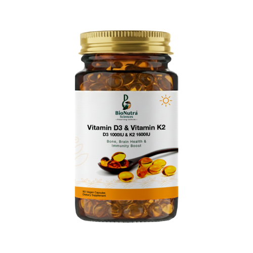 Vitamin D3-1000IU, Vitamin K2-1600IU-90 softgels