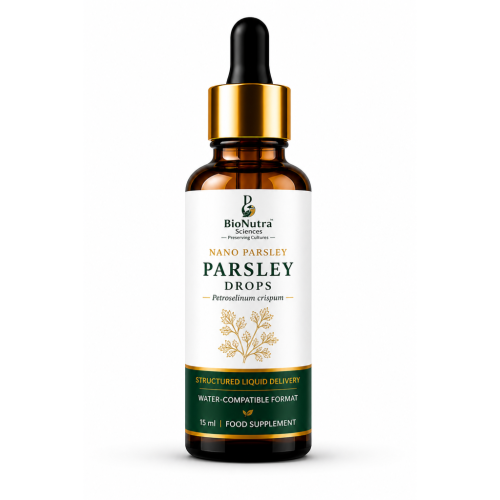 Nano Parsley seed micronutrient extracts drops, rich in vitamin K2, nutrition drops, vegan- vegetarian, dietary/ food supplement, bioavailable active micro nutrient, nutrition drops-15ml