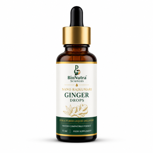 Nano, strong Rajkumari Ginger root micronutrient extract drops, roots, spices, herbal, vitamins, minerals, micronutrients, vitamin, nutrition drops, Vegetarian-Vegan, dietary/ food supplement-15ml