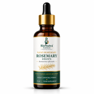 Nano Rosemary leaf extract drops, micronutrient, vitamins, minerals, nutrition drops, vegan- vegetarian liquid drops, dietary/ food supplement, water soluble, 100% natural ingredients-15ml